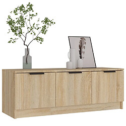 Acheter vidaXL Meuble TV Chêne sonoma 102x35x36,5 cm Bois d'ingénierie