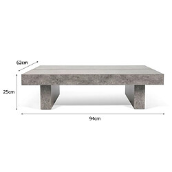 Acheter Dlm Table basse finition béton L90cm Jinto