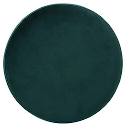 Pouf Alexandra House Living Vert Argent Velours Bois 10 x 42 x 35 cm