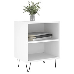 Avis Maison Chic Lot de 2 Tables de chevet - Tables de Nuit blanc 40x30x50 cm bois d'ingénierie