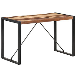 vidaXL Table à manger 120x60x75 cm Bois massif avec finition