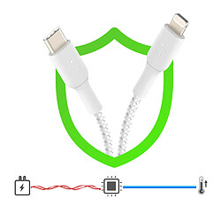 Acheter Cable iPhone en Nylon Belkin 1m Blanc