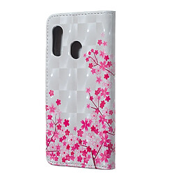 Avis Wewoo Housse Coque Etui à rabat horizontal Sakura Pattern 3D pour Galaxy A40avec porte-cartes et fentes cartescadre photo et porte-monnaie