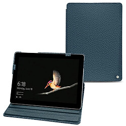 Housse cuir Microsoft Surface Go - Rabat vertical - Indigo ( Pantone #1f4565 ) - NOREVE