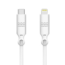 Câble USB-C / iPhone 2m Just Green Blanc