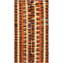 Vidal Tapis de laine 231x124 orange Jajim 