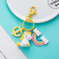 Universal Prèchement pendentif clé Unicorn Plux - peluche, licorne, ancre, rainbowyellow