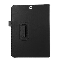 Avis Wewoo Housse Étui noir pour Samsung Galaxy Tab S2 9.7 / T815 Litchi Texture Horizontal Flip couleur solide Smart Case en cuir avec deux pliage titulaire & Fonction veille / réveil