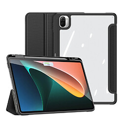 Dux Ducis Etui en PU avec support à trois volets noir pour votre Xiaomi Pad 5/Pad 5 Pro