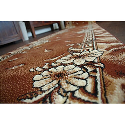 RUGSX TAPIS DE COULOIR BCF TRIO marron 80 cm 80x300 cm