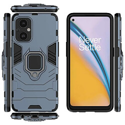 Htdmobiles Coque pour Oppo Reno 8 Lite 5G / OnePlus Nord N20 5G - housse etui rigide anti choc + verre trempe - BLEU FONCE