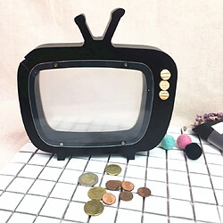 Wewoo Réservoir de rangement de télévision en bois Affichage de la chambre d'enfants Accessoires de photographie Jouets Noir