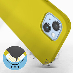 Avis Avizar Coque iPhone 14 Plus Semi-rigide Soft-touch Fine jaune