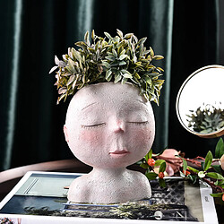 Visage Succulent planteur Vase petit visage planteur tête visage Vase décoration de la maison Succulent Cactus plante d'intérieur Pot Pot de fleurs