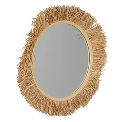 BigBuy Home Miroir mural Naturel 75 x 1,5 x 75 cm