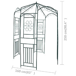 Acheter vidaXL Voûte de jardin 250 cm Vert foncé