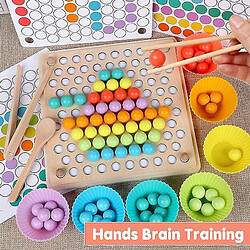 Universal Jouets pour enfants Jouets en bois Entraînement main cerveau Clip perles Puzzle board Jeux mathématiques Bébé tôt