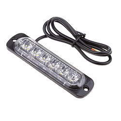 2pcs 6 leds de voiture flash de voiture flash flash barre de lumière stroboscopique