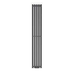 LuxeBath Radiateur Stella à panneaux anthracite 260x1800mm raccord central salle de bain