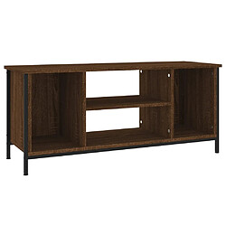 vidaXL Meuble TV chêne marron 102x35x45 cm bois d'ingénierie