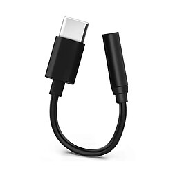 Avizar Adaptateur USB Type C vers Jack 3.5 mm Câble Audio Femelle Compact - Noir