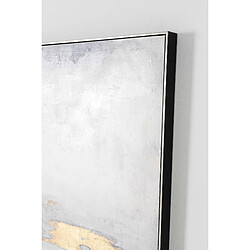 Avis Pegane Tableau peinture à l'huile sur toile, peinte abstraite avec cadre en bois noir - Longueur 80 x Profondeur 3.5 x Hauteur 120 cm