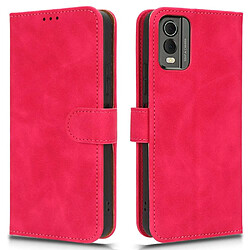 Htdmobiles Housse pour Nokia C32 - etui coque pochette portefeuille + verre trempe - ROSE