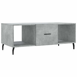 Maison Chic Table basse,Table Console Table d'appoint, Table pour salon gris béton 102x50x40 cm bois d'ingénierie -MN99225