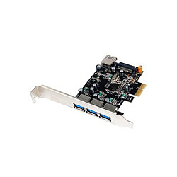 Abi Diffusion Carte contrôleur USB 3.0 PCI-Express 3 ports +1 int. +Low Profile