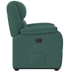 Acheter vidaXL Fauteuil inclinable électrique vert foncé tissu