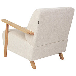 Acheter Beliani Fauteuil LESJA Tissu Beige clair