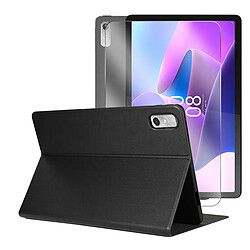 Etui en simili cuir + verre trempé pour Lenovo Tab P11 Pro Gen 2 - Noir - Visiodirect -