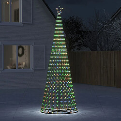 vidaXL Arbre de Noël lumineux conique 688 LED colorées 300 cm