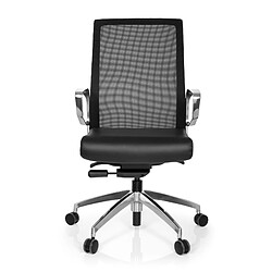 Chaise de bureau PROVIDER NET tissu à maille / tissu noir hjh OFFICE