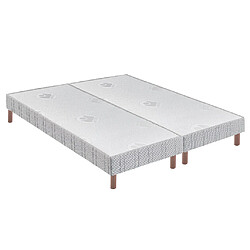 Sommier tapissier Bultex confort ferme + pieds ... Sommier tapissier bultex confort ferme + pieds 2x100x200