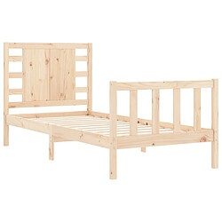 Acheter vidaXL Cadre de lit sans matelas bois de pin massif