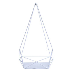 Avis Mendler Étagère murale HWC-K79, Étagère suspendue Étagère de décoration Étagère de cuisine, métal 44x23x11cm ~ blanc