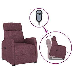 vidaXL Fauteuil Violet Tissu