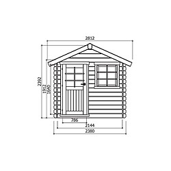 Solid Abri de Jardin Maisonnette Laval