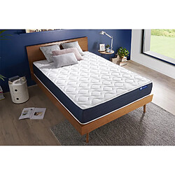 ACTISOM Matelas Ressorts ensachés et Mémoire de forme ACTIFLEX SLEEP 90x200 5zones de confort pas cher