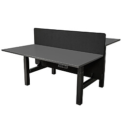 Acheter IVOL Cloison bureau double 140 x 80 cm - Noir