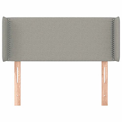 Avis Maison Chic Tête de lit scandinave avec oreilles,meuble de chambre Gris clair 93x16x78/88 cm Tissu -MN53044