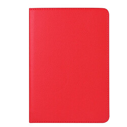 Wewoo Smart Cover rouge pour iPad mini 4 Litchi Texture 360 degrés rotation Smart Case en cuir avec support