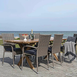 House Nordic 6 Chaises de jardin PORTLAND