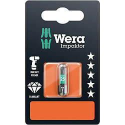 Embout 867/1 Impaktor série 1 entraînement 1/4 Torx TX25x25mm WERA WERK 05073925001