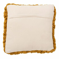 Paris Prix Coussin Carré Déco Tricoté 40x40cm Ocre