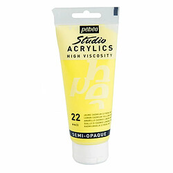 Pebeo Peinture acrylique semi-opaque - Jaune citron - 100 ml