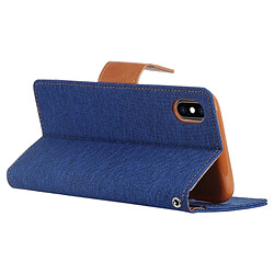 Avis Wewoo CANVAS DIARY Étui en cuir avec rabat horizontal pour iPhone XS / X avec support