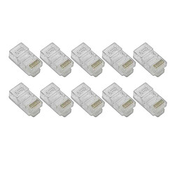 Metronic Lot de 10 Fiches RJ45 Mâles