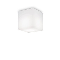 Ideal Lux Downlight carré à 1 lumière blanc IP44